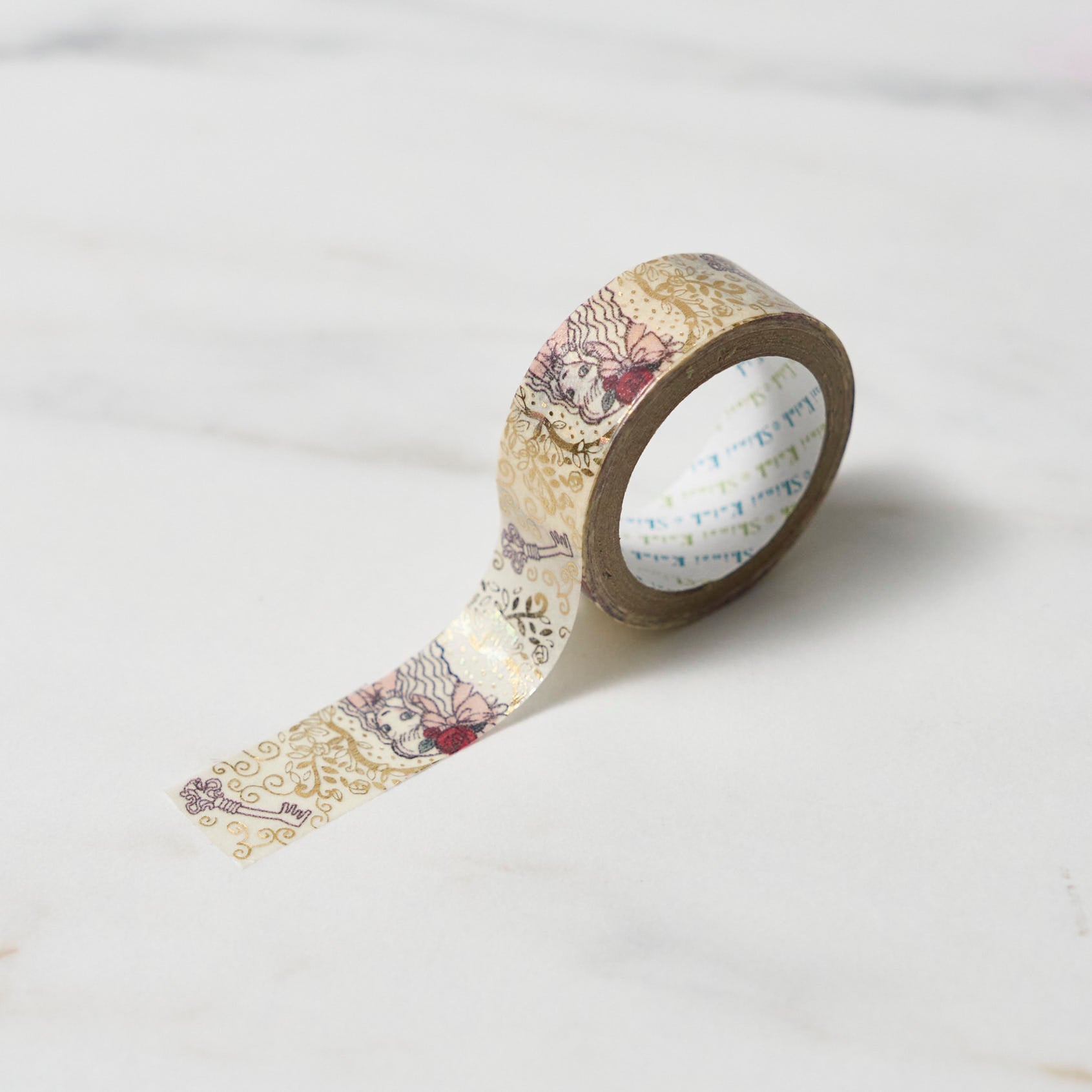 Shinzi Katoh Alice in Wonderland Masking Tape Set - Decorative Washi Tape for Scrapbooking, Journaling, and DIY Crafts