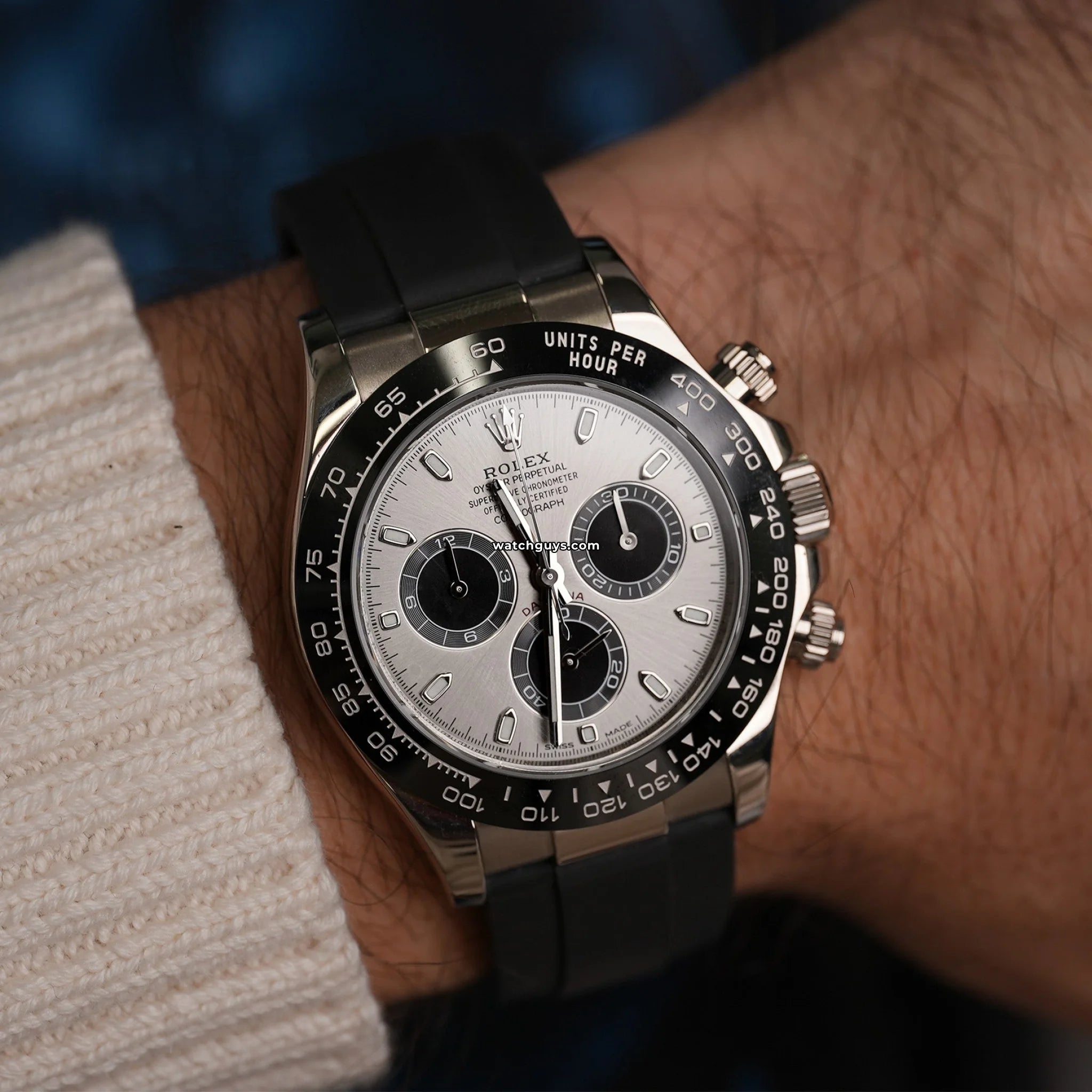 Rolex Daytona 116519LN Men's Watch - Oysterflex Bracelet & Steel Dial - Luxury Chronograph Timepiece for Business, Sports & Formal Occasions
