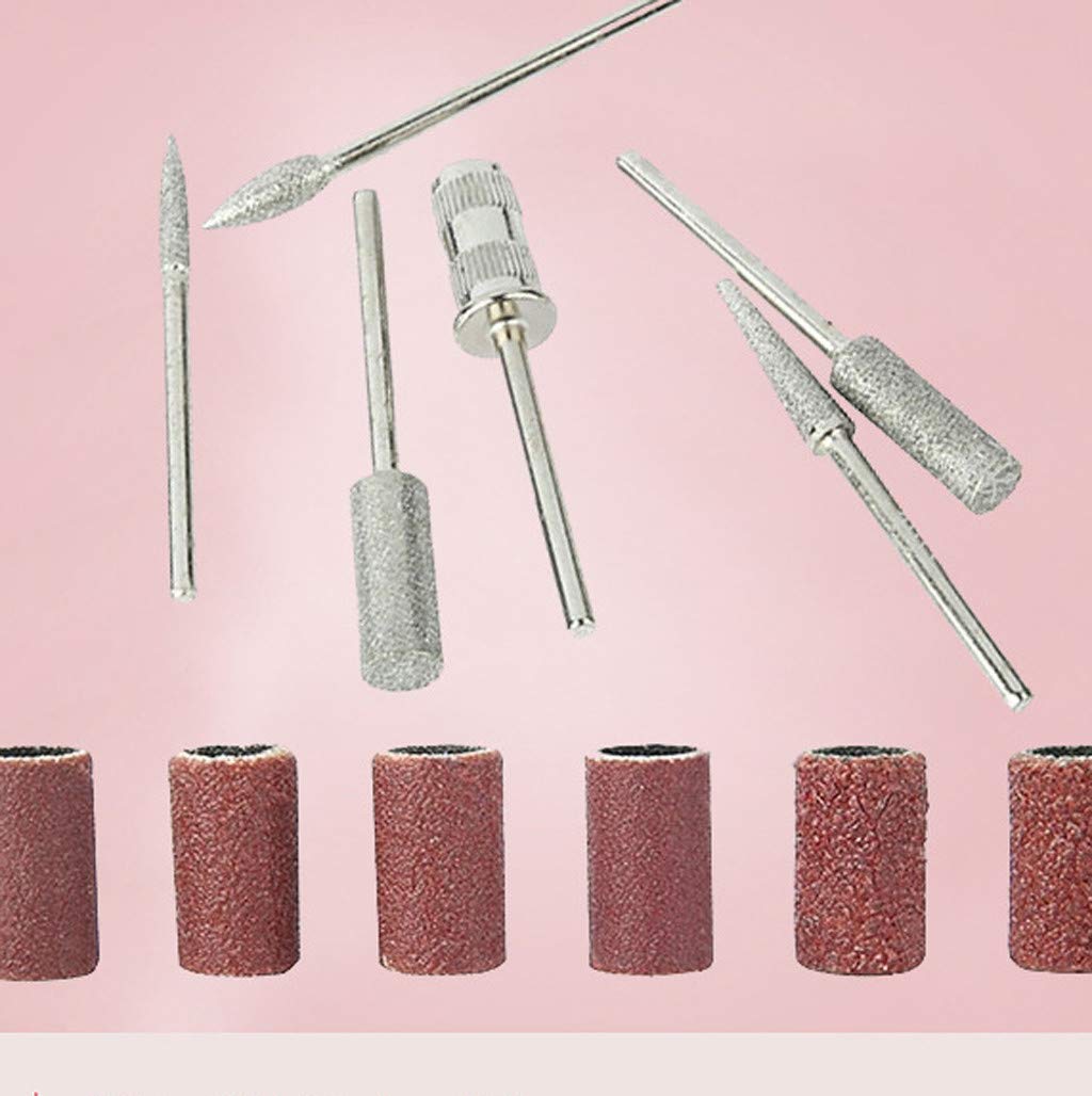 Professional Electric Nail Drill Kit for Manicure & Pedicure - Glass Nail Files, Acrylic Nail Grinder, Portable Salon Equipment for Thick Toenails - Perfect for Home Use, Nail Salons & DIY Nail Care