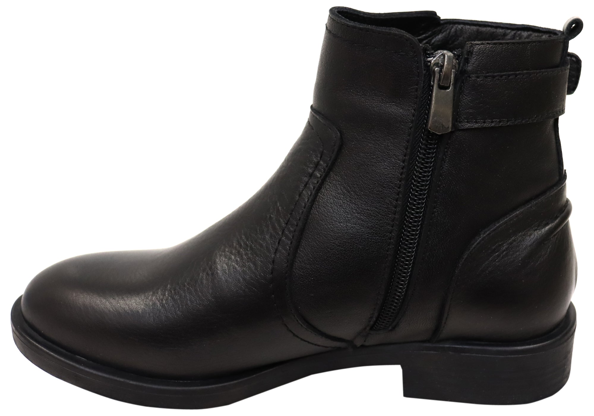 Orizonte Deny Women's Comfortable Leather Ankle Boots - European Style Fashion Booties for Casual Wear, Office & Fall Outfits