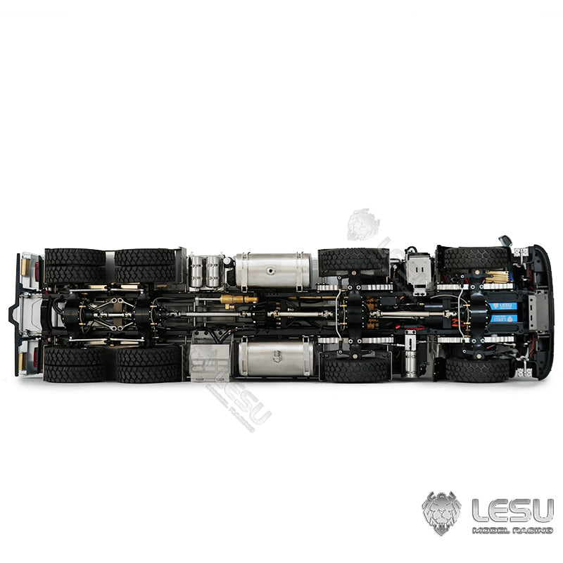 2-Speed LESU Remote Control Hydraulic Roll On/Off Dumper Crane - 1/14 Scale RC Tipper Truck with Locking Differential, Metal 8x8 Chassis & Gearbox - Perfect for Construction Site Simulation & RC Truck Enthusiasts