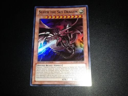 Konami Yu-Gi-Oh! Slifer The Sky Dragon God Card JUMP-EN061 Ultra Rare FOIL - Collectible Trading Card Game for Battles & Tournaments