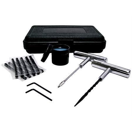 Premium Tire Repair Kit - 50 Puncture Plugs & Tools for Car, Motorcycle, Bike - Emergency Flat Tire Fix for Roadside & Off-Road Adventures (Includes Glue & Insertion Tools)