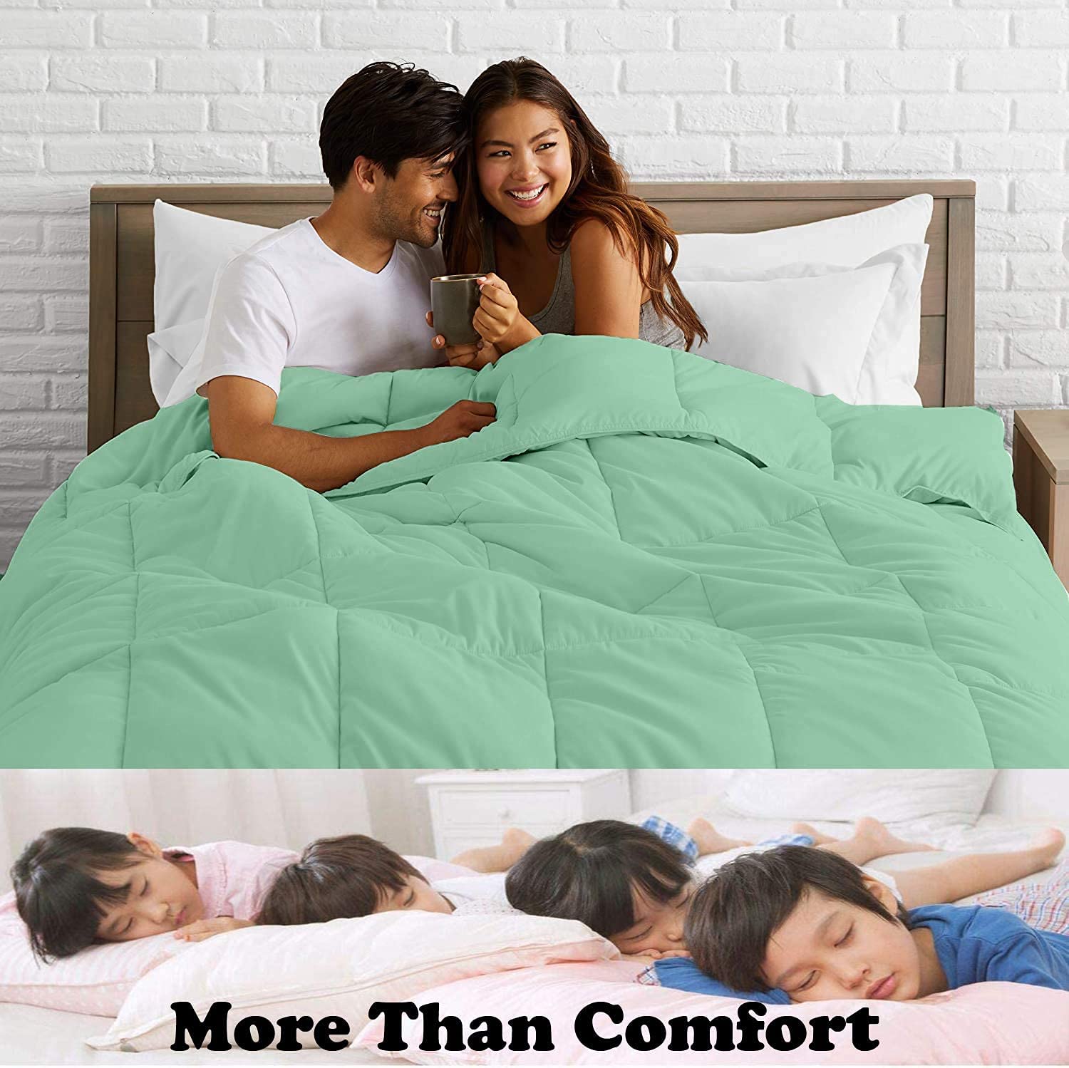 Premium All-Season Goose Down Comforter - 100% Egyptian Cotton, Baffle Box Stitched, 500 Fill Power - King Size Purple Duvet Insert for Luxury Bedding | Perfect for Master Bedrooms, Guest Rooms & Cold Winter Nights