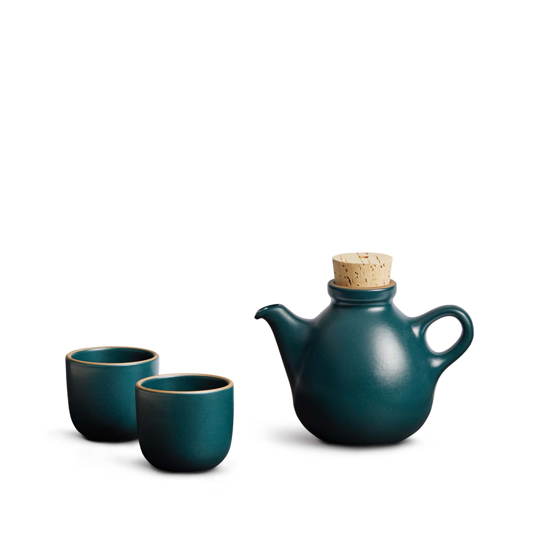 Premium Ceramic Small Teapot in Teal - 12oz Japanese Style Cast Iron Teapot with Infuser for Loose Leaf Tea | Perfect for Home, Office & Tea Ceremonies