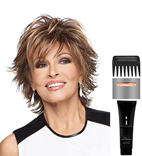 Trend Setter by Raquel Welch Wig Bundle - 5 Items (Wig, Booklet, Shampoo, Cap & Comb) - Color R25 | Perfect for Cosplay, Costume Parties & Everyday Styling