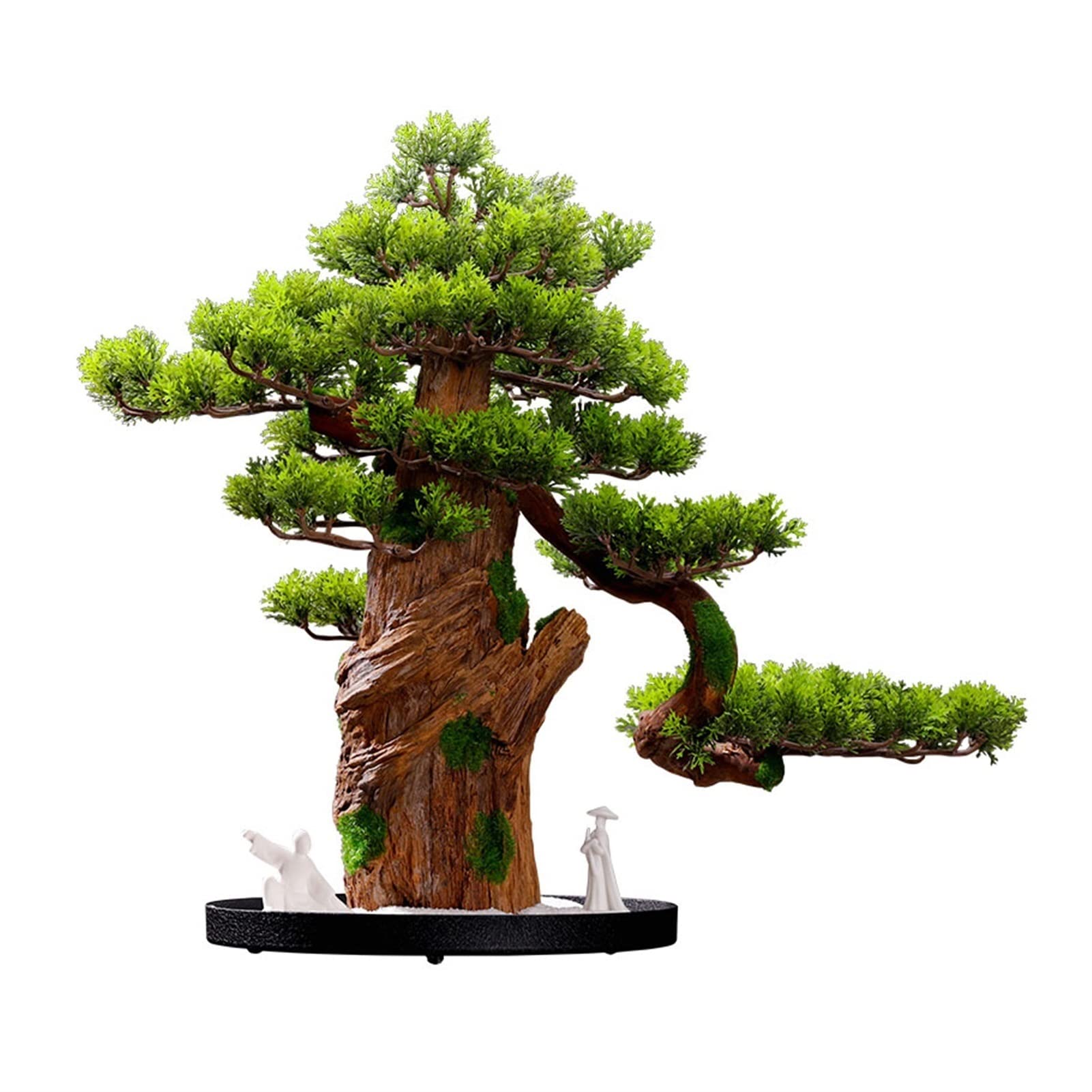 Realistic Artificial Bonsai Tree - Indoor Desktop Potted Plant for Home, Office, Living Room Decor - Mini Faux Tree for Desk, Shelf, Coffee Table & Window Display - Perfect Zen Decor for Workspace, Bedroom & Gift Giving