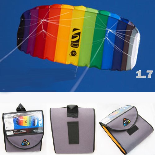 HQ Trainer Power Kite 1.8m with Control Bar - Best Beginner Kite for Beach & Land Flying - Perfect for Learning, Training, and Outdoor Recreation