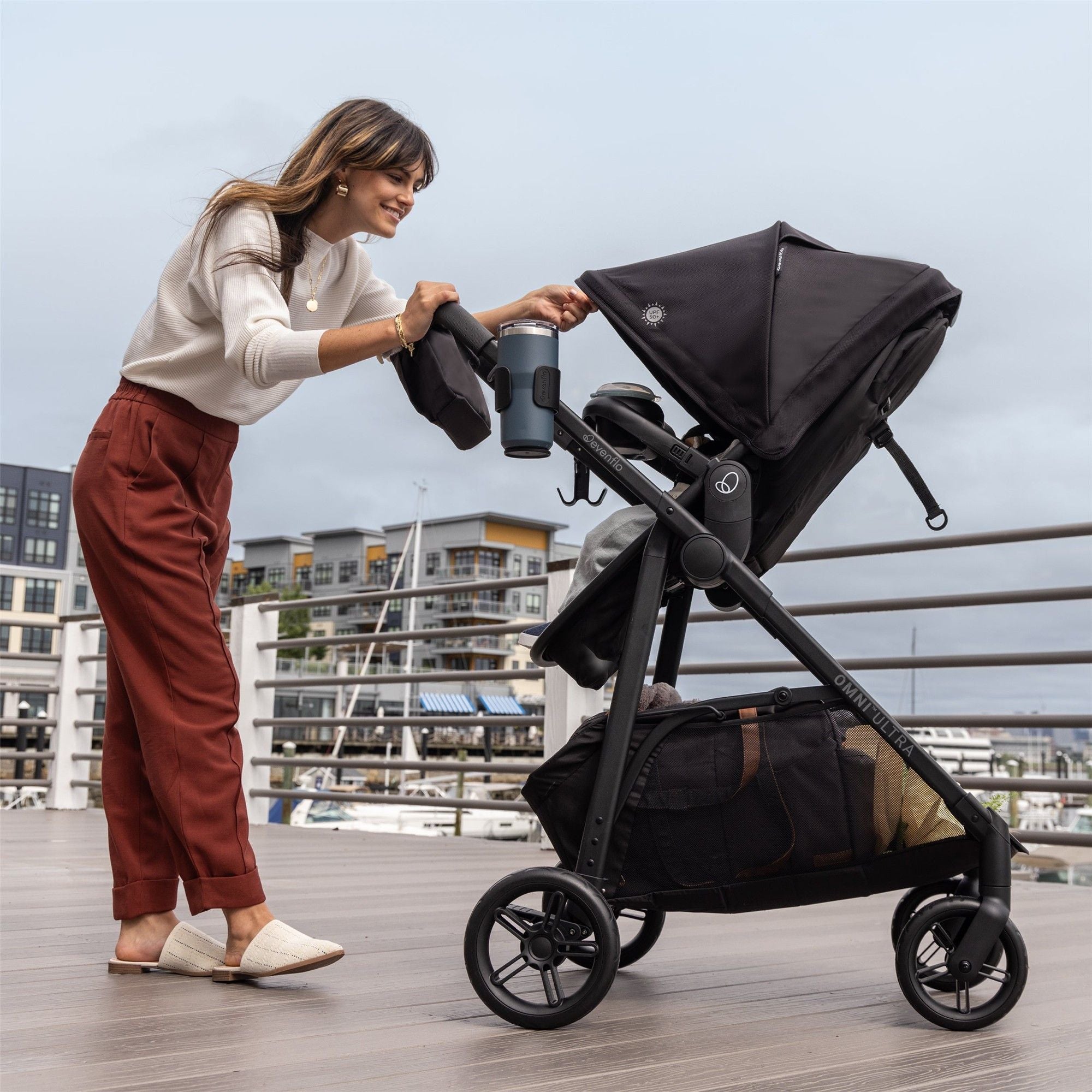 Evenflo Omni Ultra Travel System - Lightweight Stroller & Car Seat Combo for Babies & Toddlers | Perfect for Travel, Shopping & Daily Use