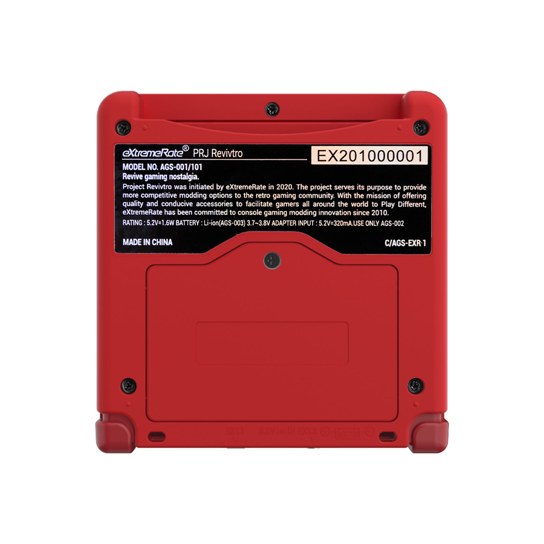 eXtremeRate IPS Ready Upgraded Monster Index Shell for Gameboy Advance SP GBA SP - Custom Replacement Housing Compatible with IPS & Standard LCD Screens - Perfect for Gaming Enthusiasts & Retro Console Modding (Console & Screen Not Included) ASPY002