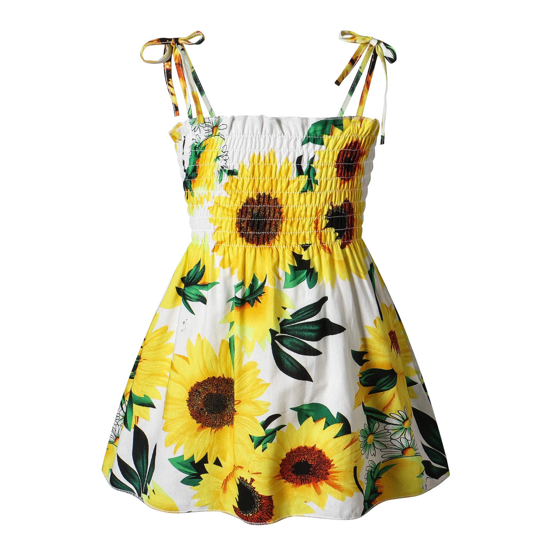 Toddler Baby Girl Floral Princess Sundress - Sleeveless Spaghetti Strap Summer Dress for Girls 1-3 Years | Perfect for Beach, Party & Outdoor Play