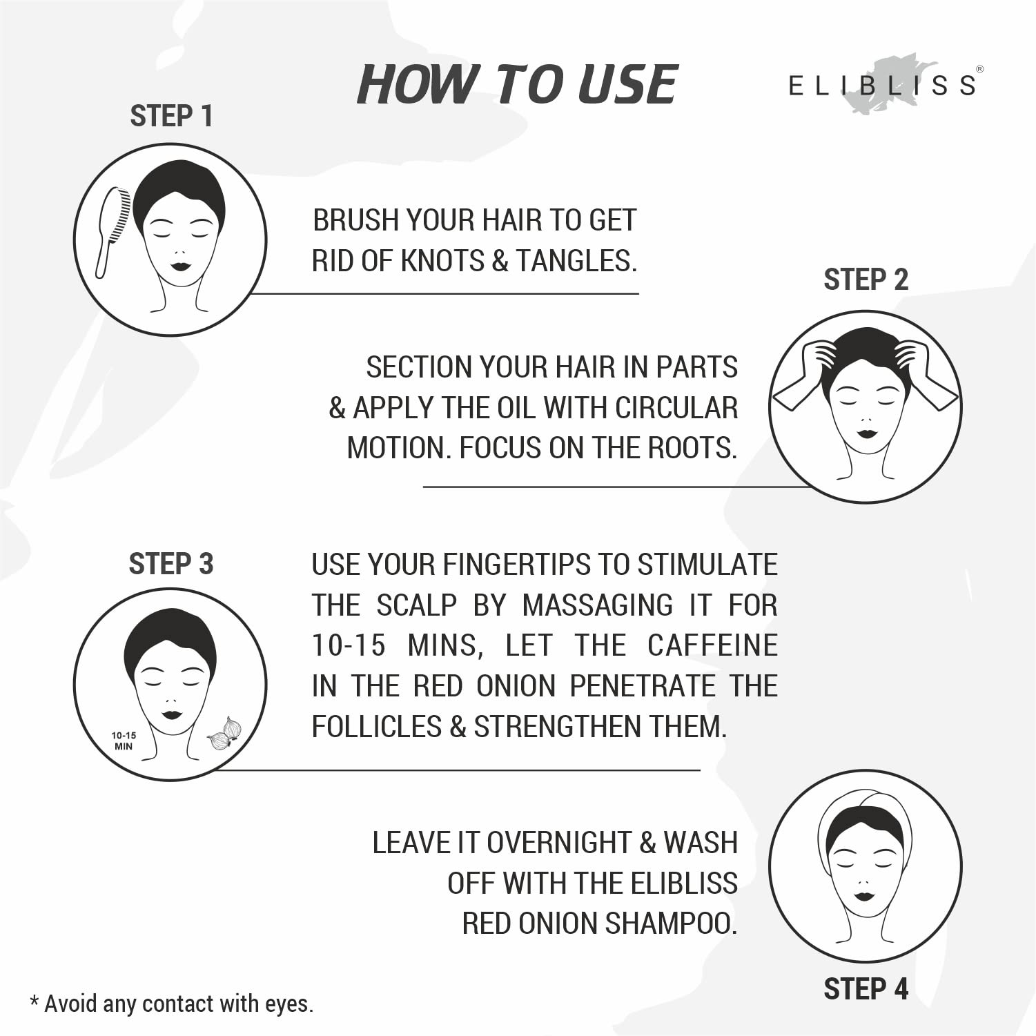 ELIBLISS Onion Black Seed Hair Oil for Hair Fall Control & Growth - 100ml (Pack of 2) - Promotes Thicker, Stronger Hair for Men & Women - Perfect for Daily Scalp Massage & Night Treatment