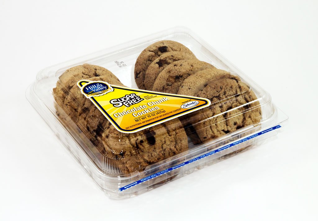 Sugar Free Chocolate Chunk Cookies by Hill and Valley - 15 oz (Pack of 8) | Low Carb Keto Snacks for Diabetics & Healthy Lifestyle | Perfect for Office, Travel & Gift Giving