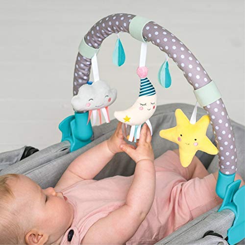Taf Toys 12365 - Mini Moon Arch Activity Gym for Babies | Soft Playmat with Hanging Toys for Newborn Development & Tummy Time | Nursery Decor & Sensory Play