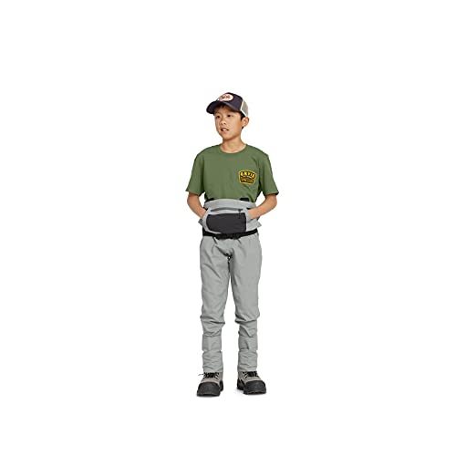 Orvis Clearwater Kids Chest Waders - Waterproof Fly Fishing Gear with Neoprene Booties & Storage Pocket - Perfect for Stream Fishing and Outdoor Adventures