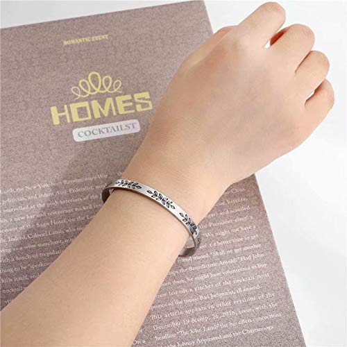 Inspirational Quote Mantra Bracelets for Women & Girls - Funny Motivational Jewelry Gift for Best Friend, Mom, Daughter, Sister (Birthday, Mother's Day Present) - Comes in Gift Box | Perfect for Daily Wear, Yoga, Meditation & Positive Affirmations