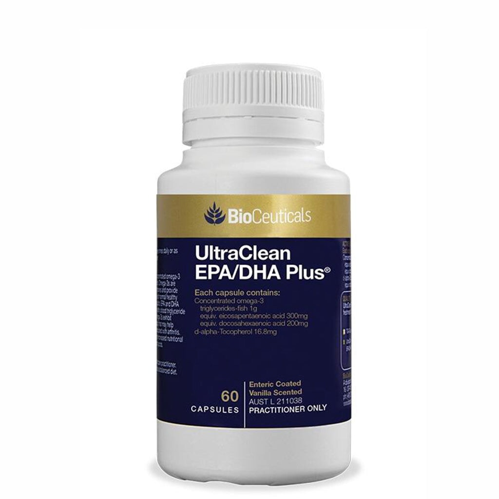 BioCeuticals UltraClean EPA/DHA Plus - Premium Omega-3 Fish Oil Supplement for Heart & Brain Health - Supports Cardiovascular Function & Cognitive Performance - Perfect for Daily Wellness Routine & Active Lifestyle