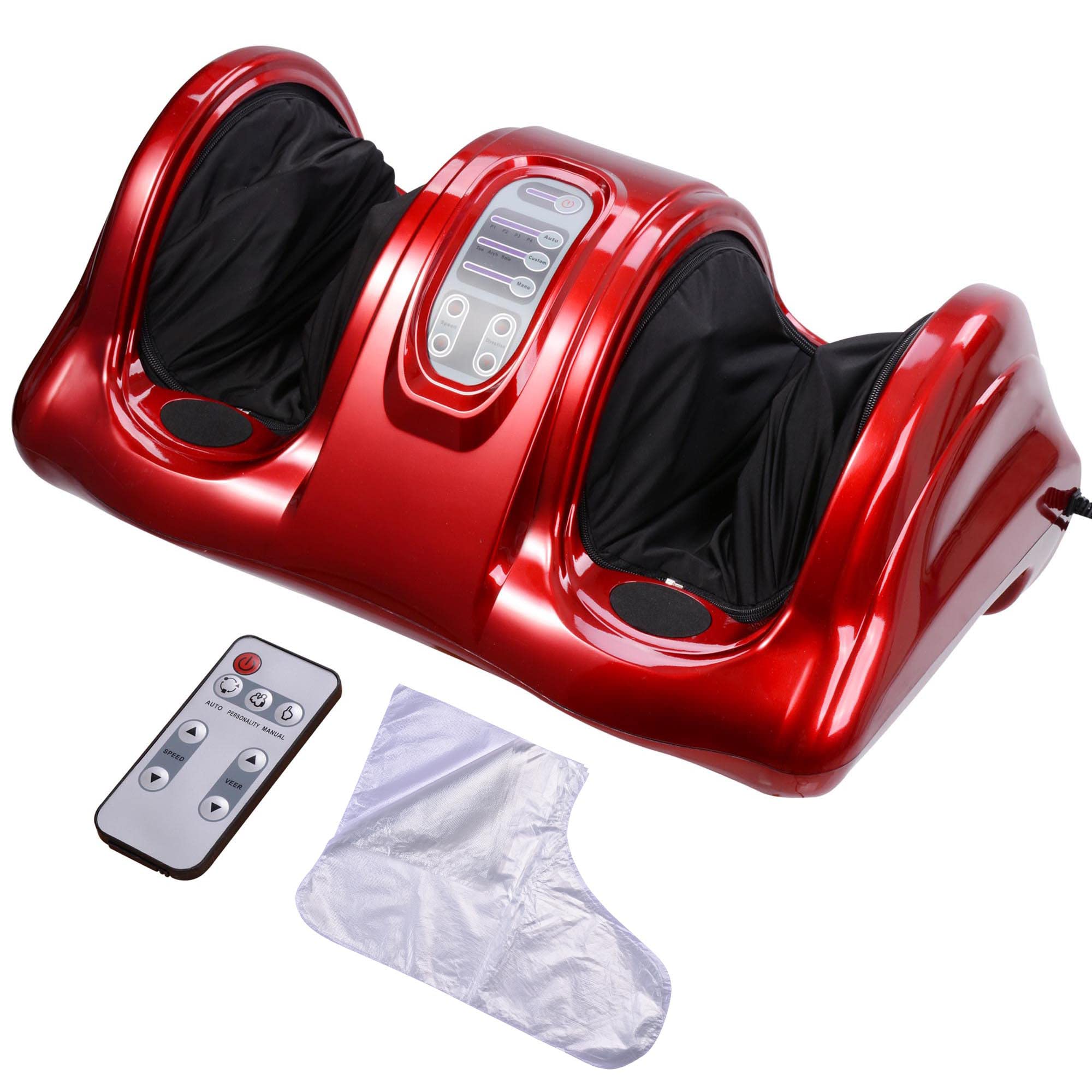 AW Electric Kneading Foot Massager with Remote Control - Shiatsu & Rolling Leg Massager for Pain Relief, Relaxation - Perfect for Home, Office & Post-Workout Recovery