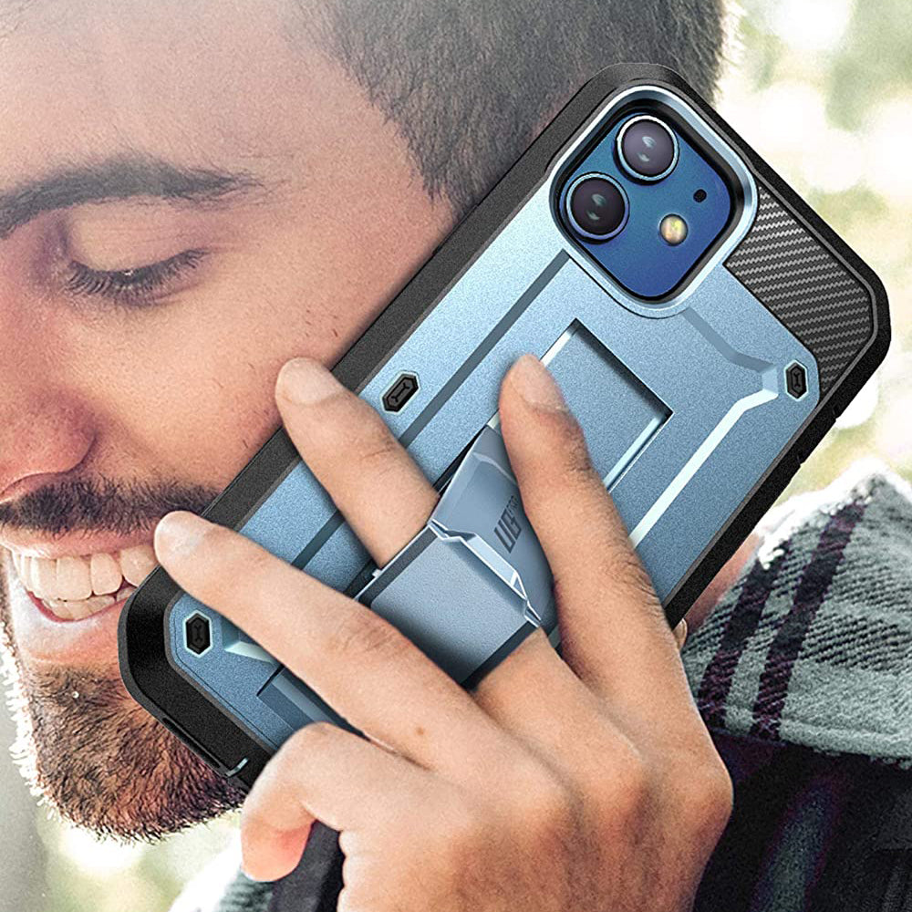iPhone 12 Mini 5.4 Inch Unicorn Beetle Pro Rugged Case - Heavy Duty Protection, Shockproof & Scratch Resistant Cover for iPhone 12 Mini (Blue) - Perfect for Outdoor Activities, Construction Work & Extreme Sports