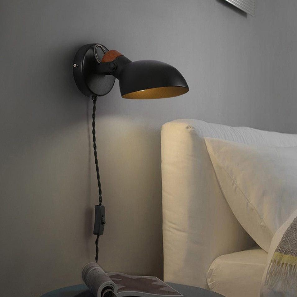 Valence Reading Wall Lamp with Plug - Adjustable LED Wall Light for Bedroom, Living Room, and Office - Perfect for Night Reading, Study, and Relaxation