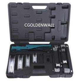 CGOLDENWALL TBJ-32 Manual Copper Pipe Bender Tool - Professional Plumber's Tube Bending Pliers for 16mm, 20mm, 26mm, 32mm Pipes (Blue) - Perfect for HVAC, Plumbing & DIY Home Repair Projects