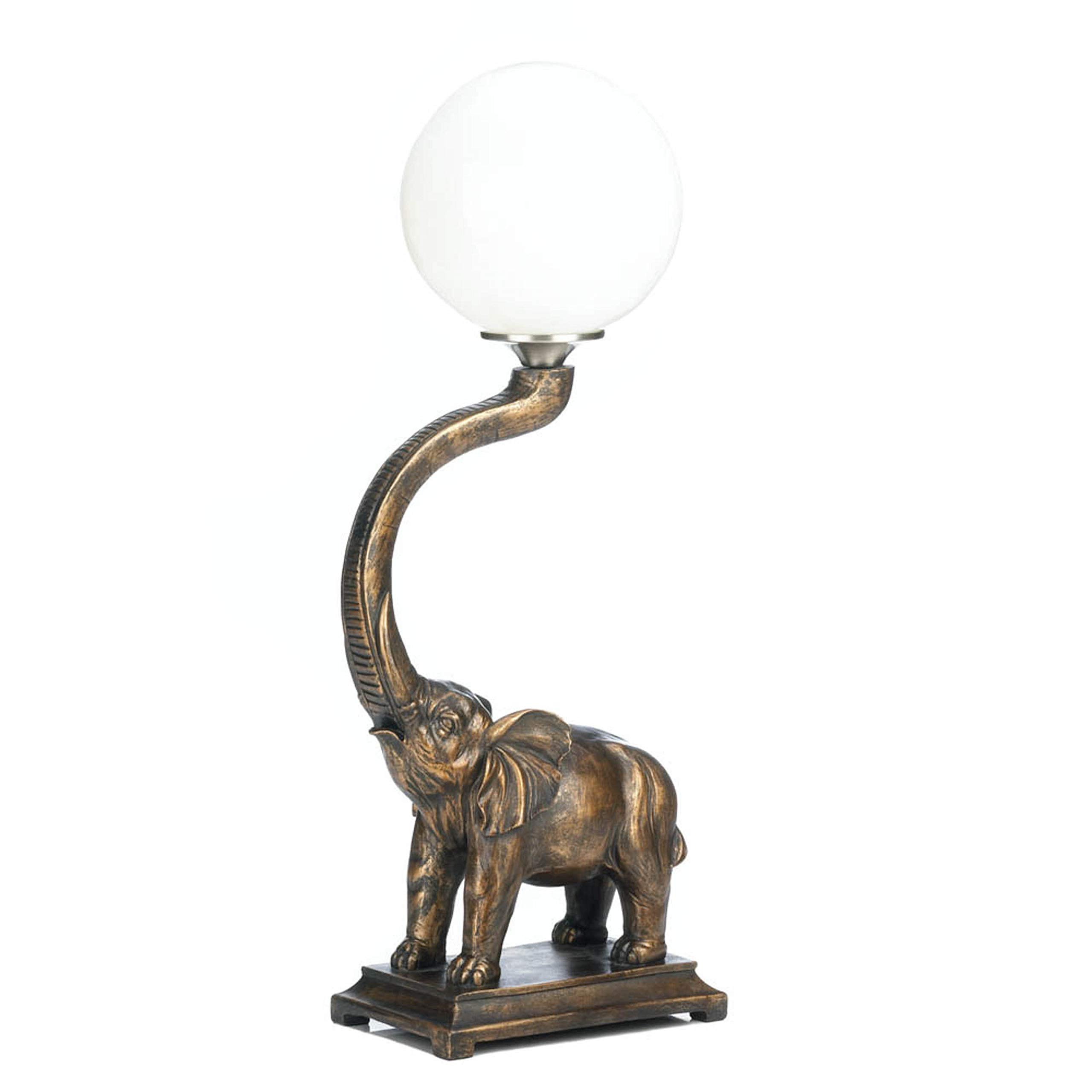 VERDUGO GIFT Trumpeting Elephant Globe Lamp - Unique 3D Illusion Night Light for Kids Room, Nursery Decor & Birthday Gift | Perfect for Bedroom, Living Room & Party Decorations