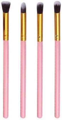 **Angelie 6171 Professional Makeup Kit – 4-Piece Pink Eyeshadow Brush Set (5 Items Total) – Perfect for Travel, Bridal & Everyday Makeup**