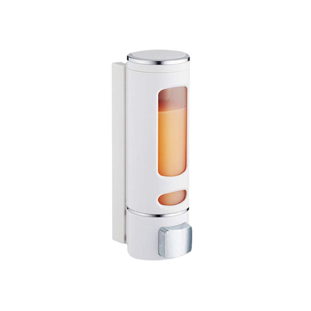 YLUU Wall Mount Soap Dispenser Bottle - Shower, Bath & Kitchen Liquid Detergent Pump - Durable Plastic Shampoo & Lotion Dispenser for Bathroom & Kitchen Accessories (Single Head) - Perfect for Home, Spa & Salon Use