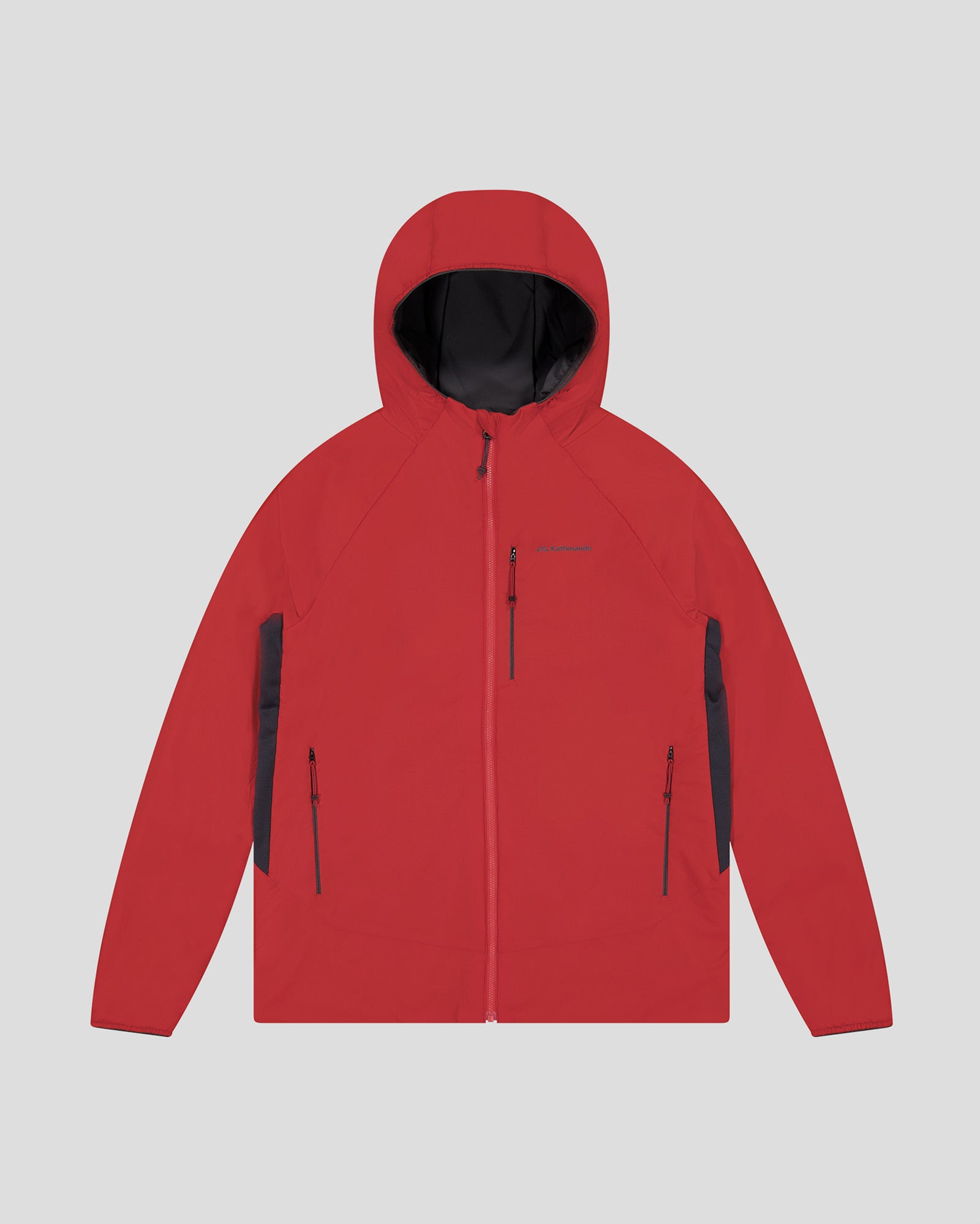 Men's Seeker PrimaLoft® Active Hooded Jacket - Lightweight Water-Resistant Winter Coat for Hiking & Outdoor Activities - Spicy Chilli Pepper Color