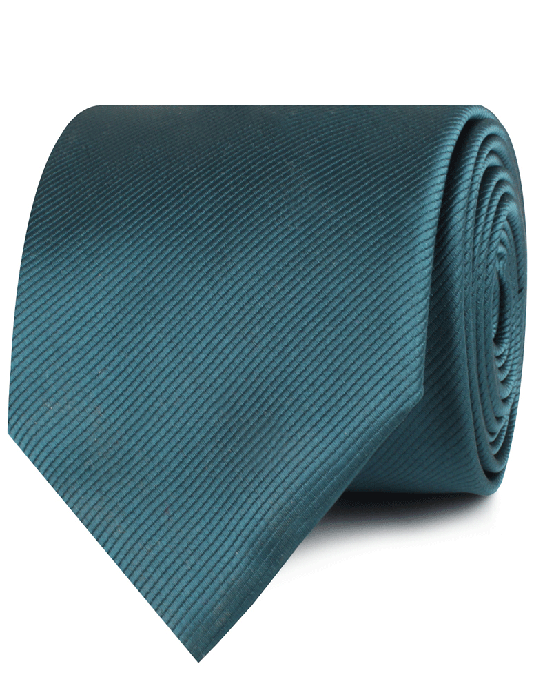 Elegant Deep Jade Green Twill Necktie for Men - Perfect for Weddings, Business Meetings & Formal Occasions