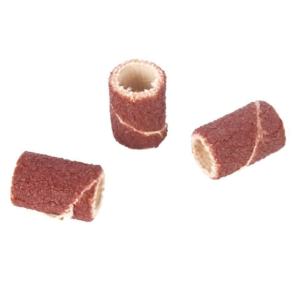 100PCS 80 Grit Sanding Bands for Nail Drill - 1/4