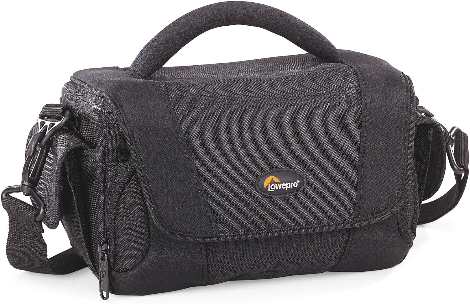 Lowepro Edit 140 Camera Shoulder Bag - Compact DSLR/SLR Camera Case with Padded Protection, Black - Perfect for Travel, Street Photography & Everyday Use