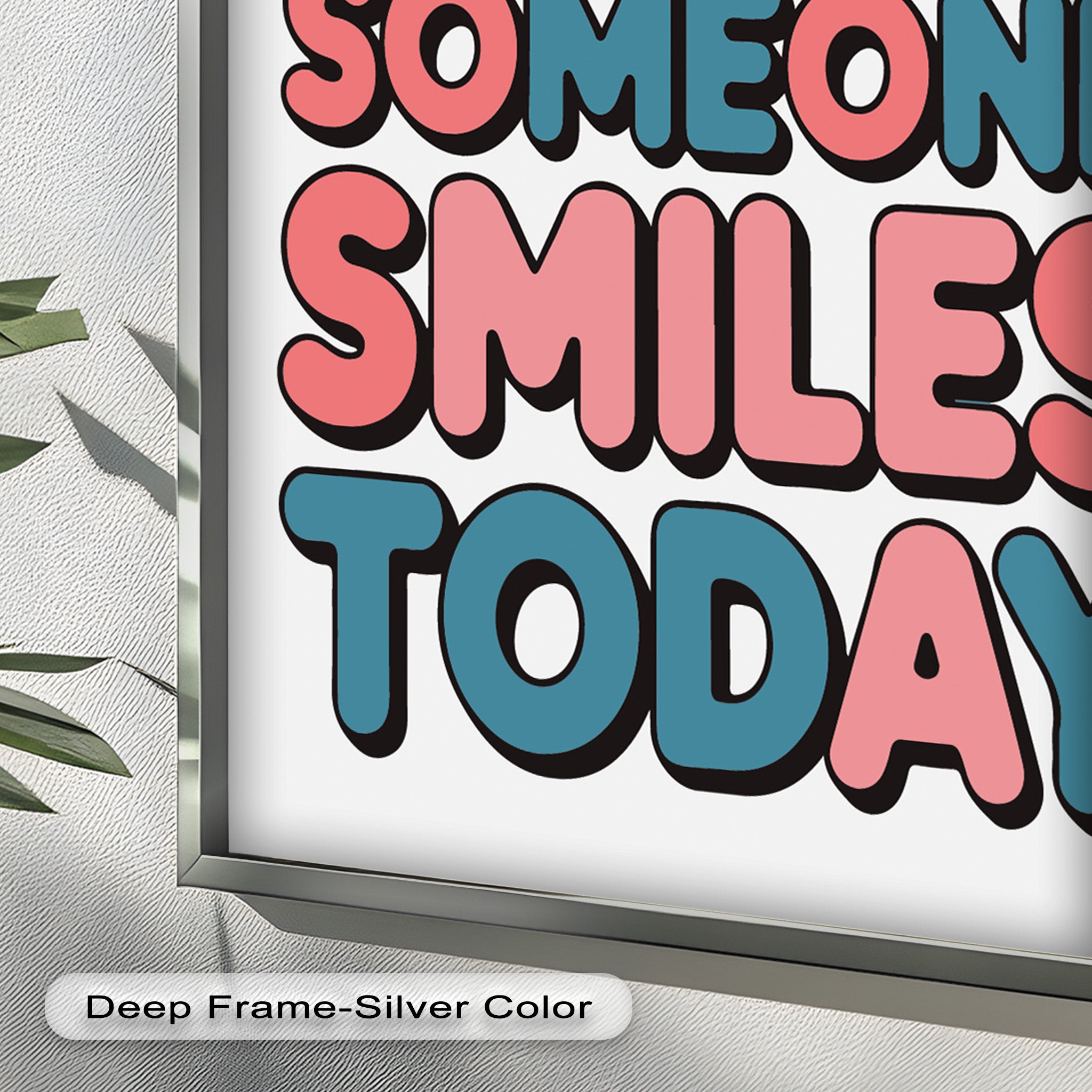 Be the Reason Someone Smiles - Handmade Oil Painting Wall Art for Living Room, Bedroom & Office Decor | Unique Gift Idea for Home & Holidays