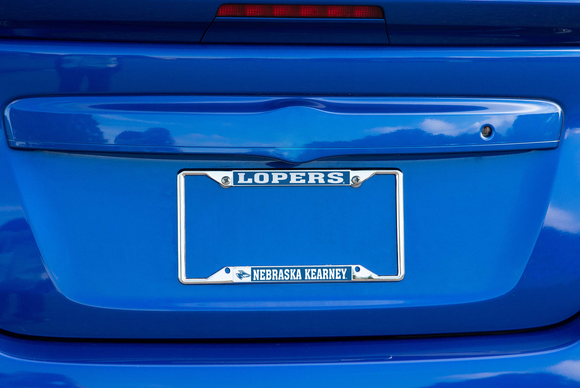 UNK Lopers Metal License Plate Frame - Nebraska Kearney University Car Accessories for Front or Rear - Desert Cactus Mascot Design - Perfect for Alumni, Fans & Game Day Spirit