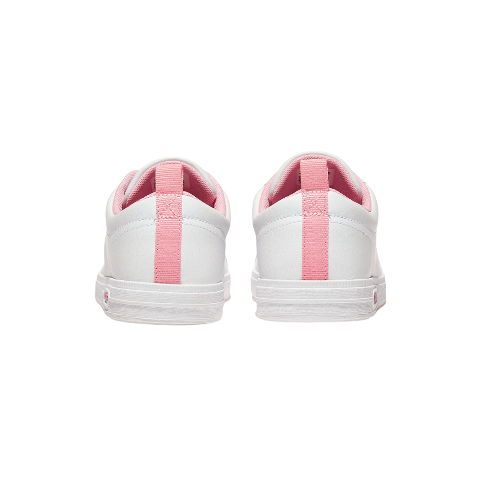 Lacoste Women's Court Base 224 1 SFA Sneakers in White & Light Pink - Comfortable Casual Shoes for Women | Perfect for Everyday Wear, Work & Leisure Activities
