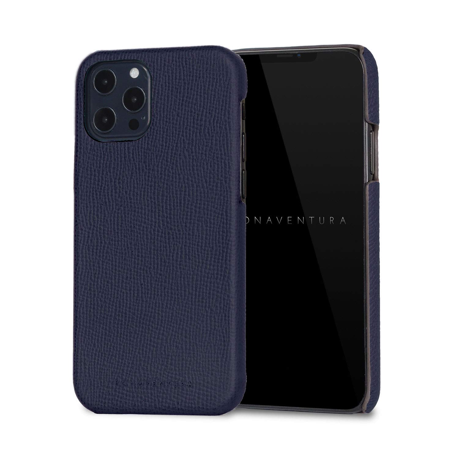 BONAVENTURA Noblessa iPhone 12 Pro Max Back Cover Case - Navy Blue | Slim Protective Phone Case | Perfect for Work, Travel & Everyday Use