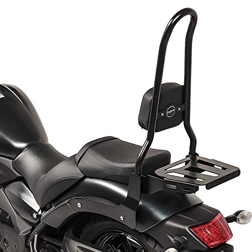 Craftride RH12-4 Sissy Bar Set with Crash Bar for Kawasaki Vulcan S & Vulcan Café 2015-2024 Models | Perfect for Long Rides, Passenger Comfort & Motorcycle Safety Accessories
