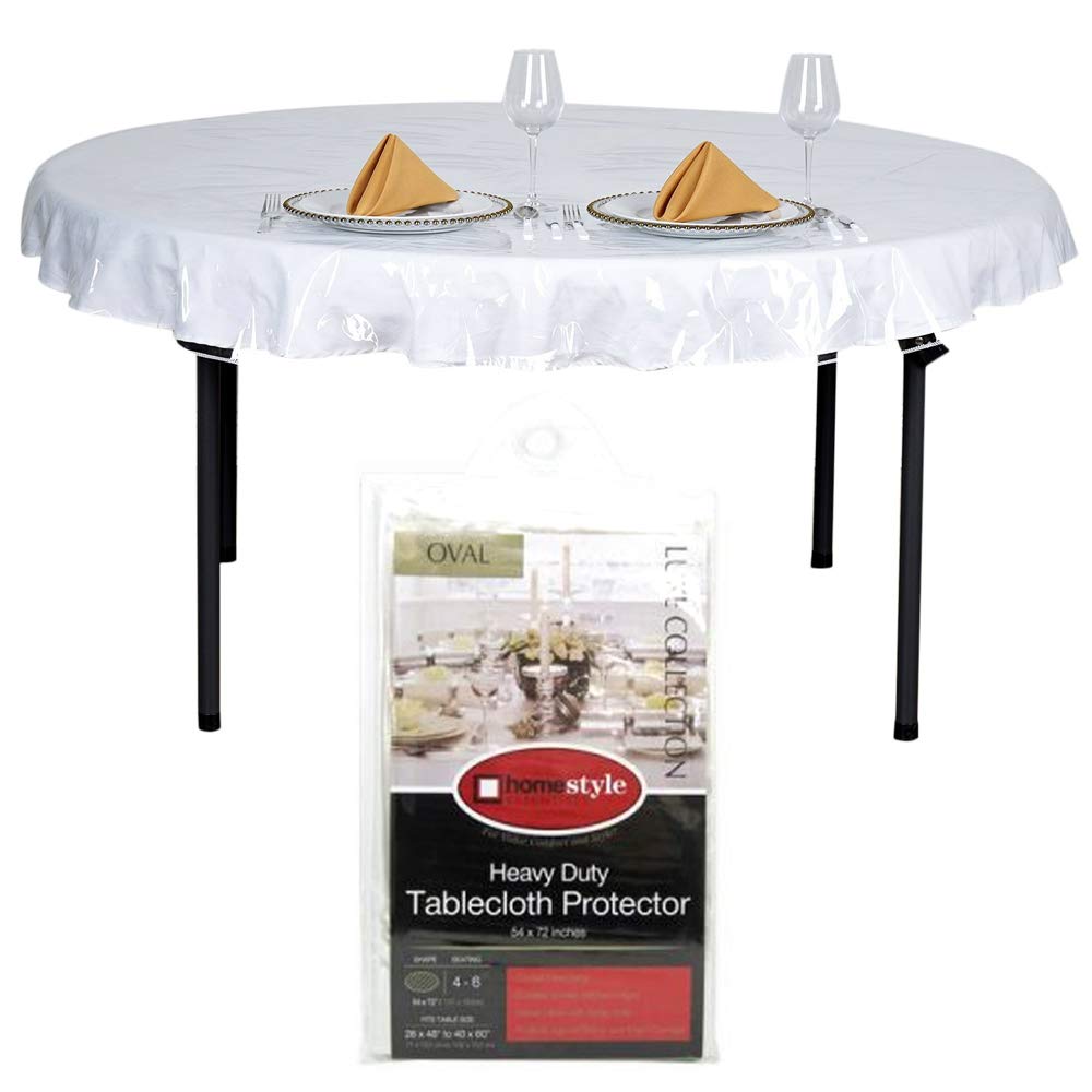Heavy Clear Vinyl Tablecloth 54x72