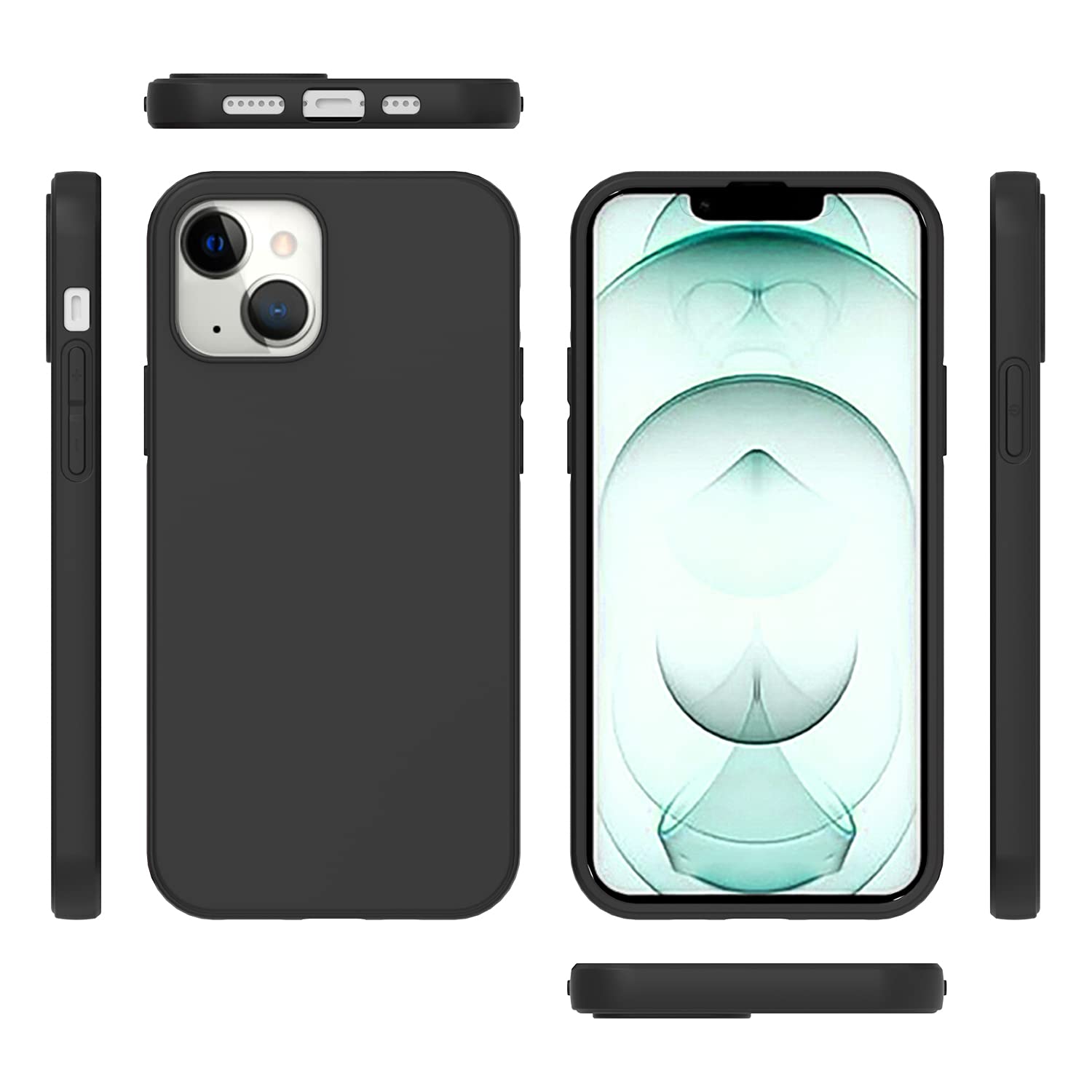 CoverON Slim TPU Case for Apple iPhone 13 Mini - Flexible Soft Protective Cover in Black | Perfect for Everyday Use & Drop Protection