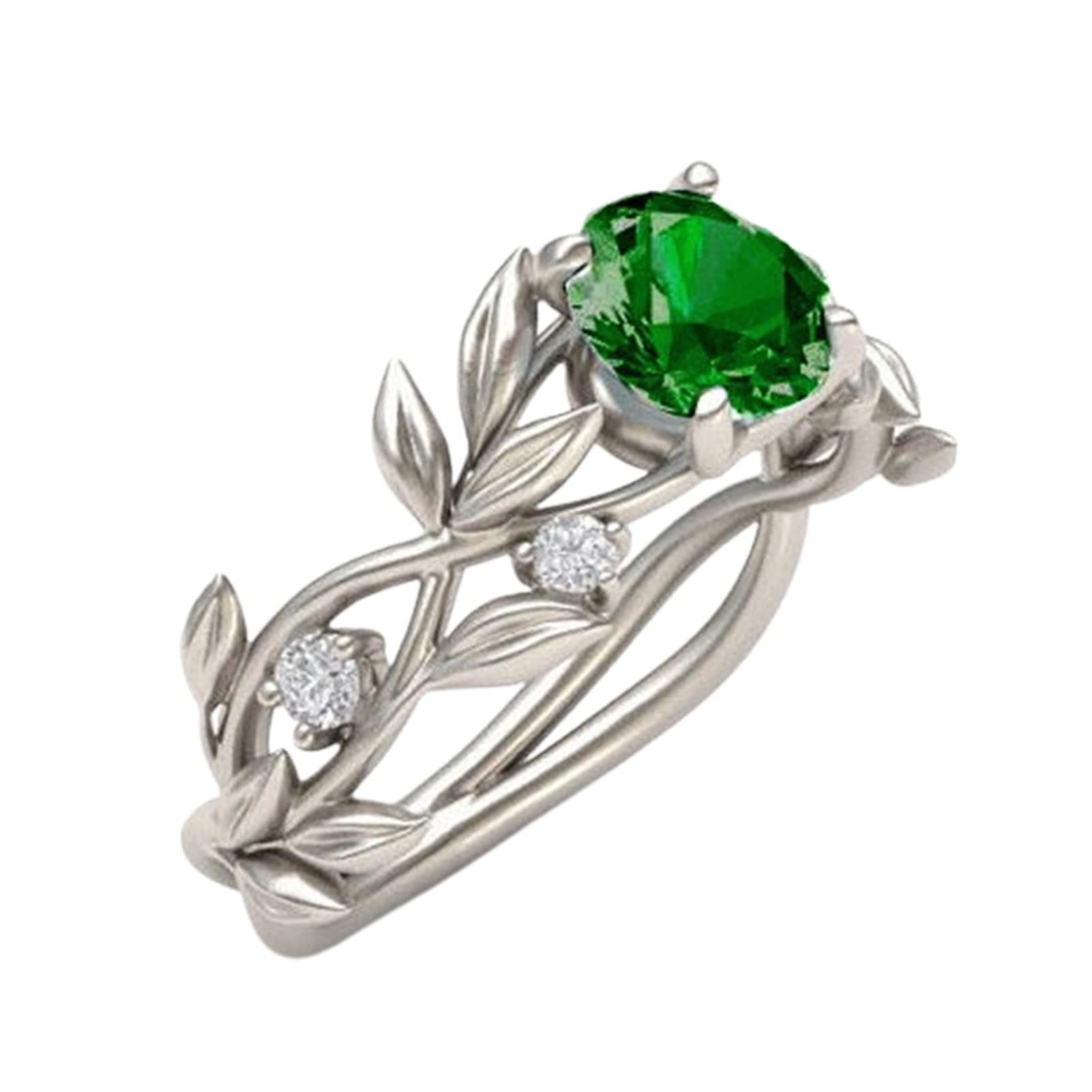 Elegant Floral Rhinestone Women's Rings - Fashionable Wedding & Party Jewelry for All Occasions | Perfect for Bridal, Engagement, Anniversary & Special Events