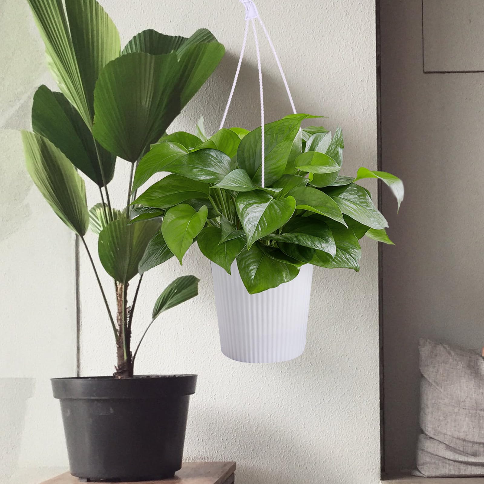 Yardwe 30pcs Plastic Hanging Basket Chains with Hooks - Durable Flower Pot Hangers for Planters, Bird Feeders & Decorative Baskets - Perfect for Indoor/Outdoor Gardens, Patios & Balconies