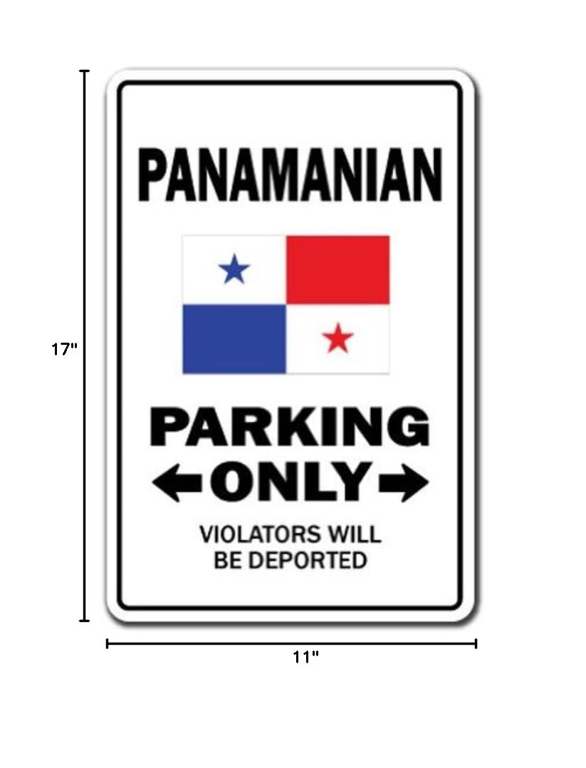 Authentic Panamanian Parking Sign - Panama Canal & Central America Souvenir | 17