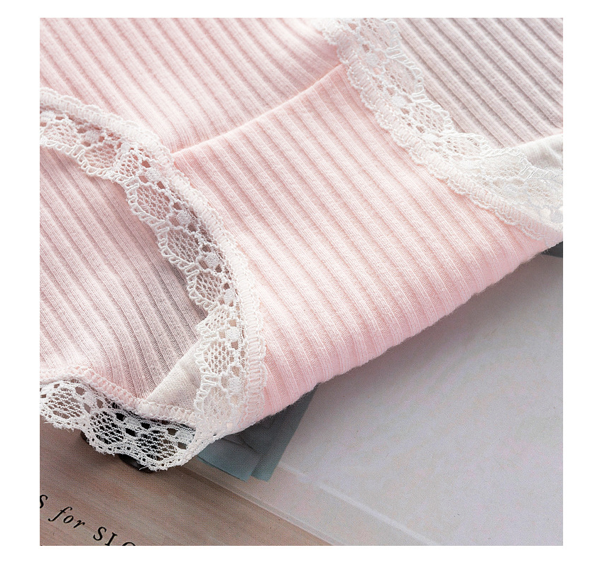 Women's Cotton Underwear Pure Color Comfortable Briefs - Perfect for Everyday Wear & Lounge