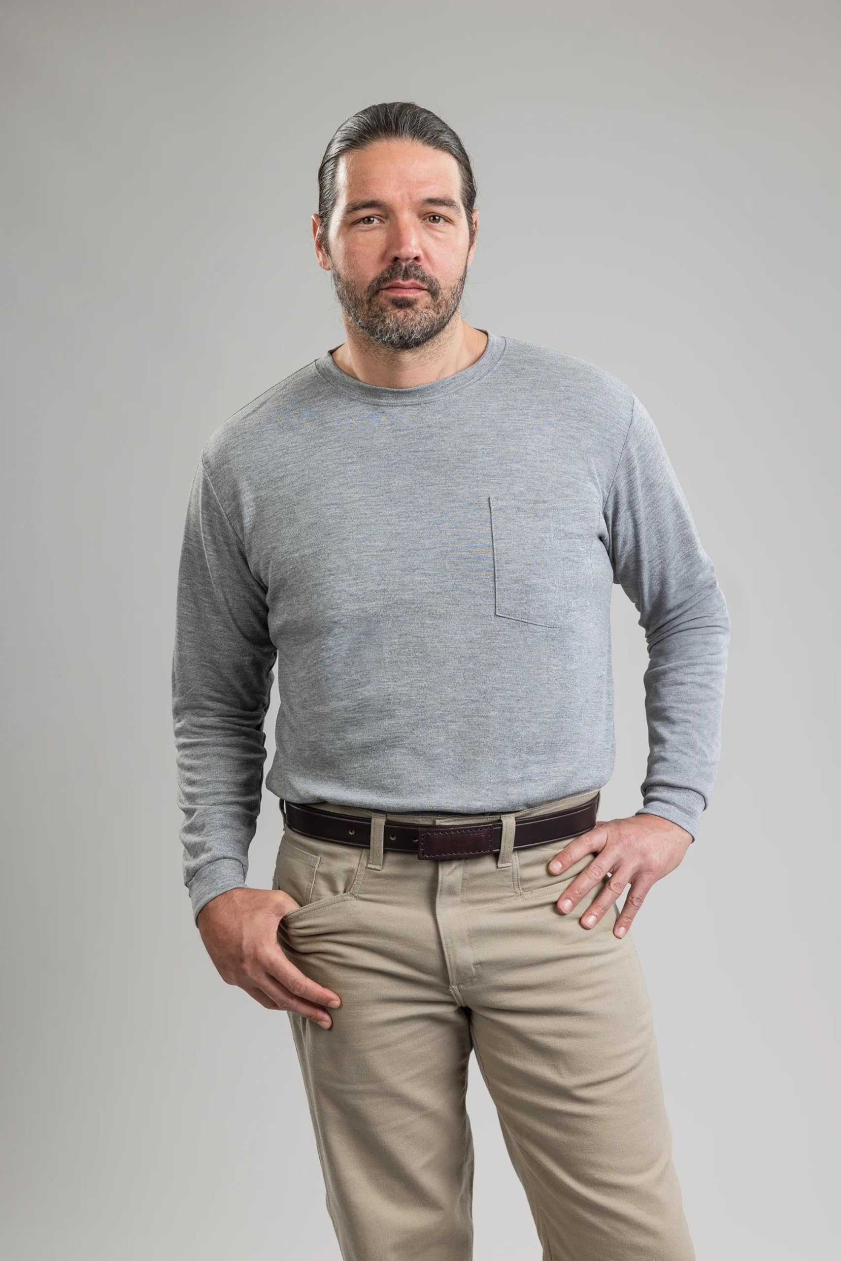 DRIFIRE Power Dry FR Long Sleeve T-Shirt - Arc Rated & Flame Resistant Work Shirt for Electricians, Linemen & Industrial Safety Professionals | Moisture Wicking & Comfortable for Hot Work Environments