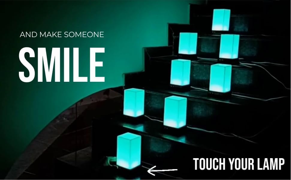 ZOCI VOCI Telepathy® Friendship Lamps for Long Distance Couples & Friends - No Subscription Needed, Touch Activated LED Crystal Lamps (Set of 5) - Perfect for Home Decor, Romantic Gifts & Long Distance Connection