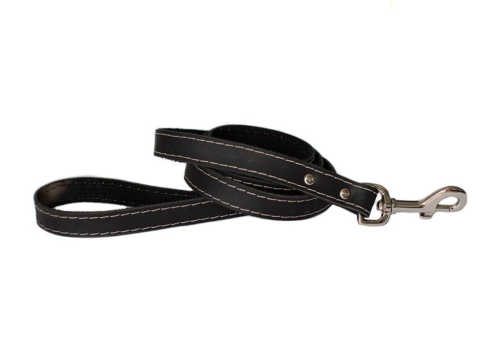 Premium Black Leather Dog Collar with Classic Buckle - Durable & Stylish for Small to Large Dogs - Perfect for Daily Walks, Training & Outdoor Adventures