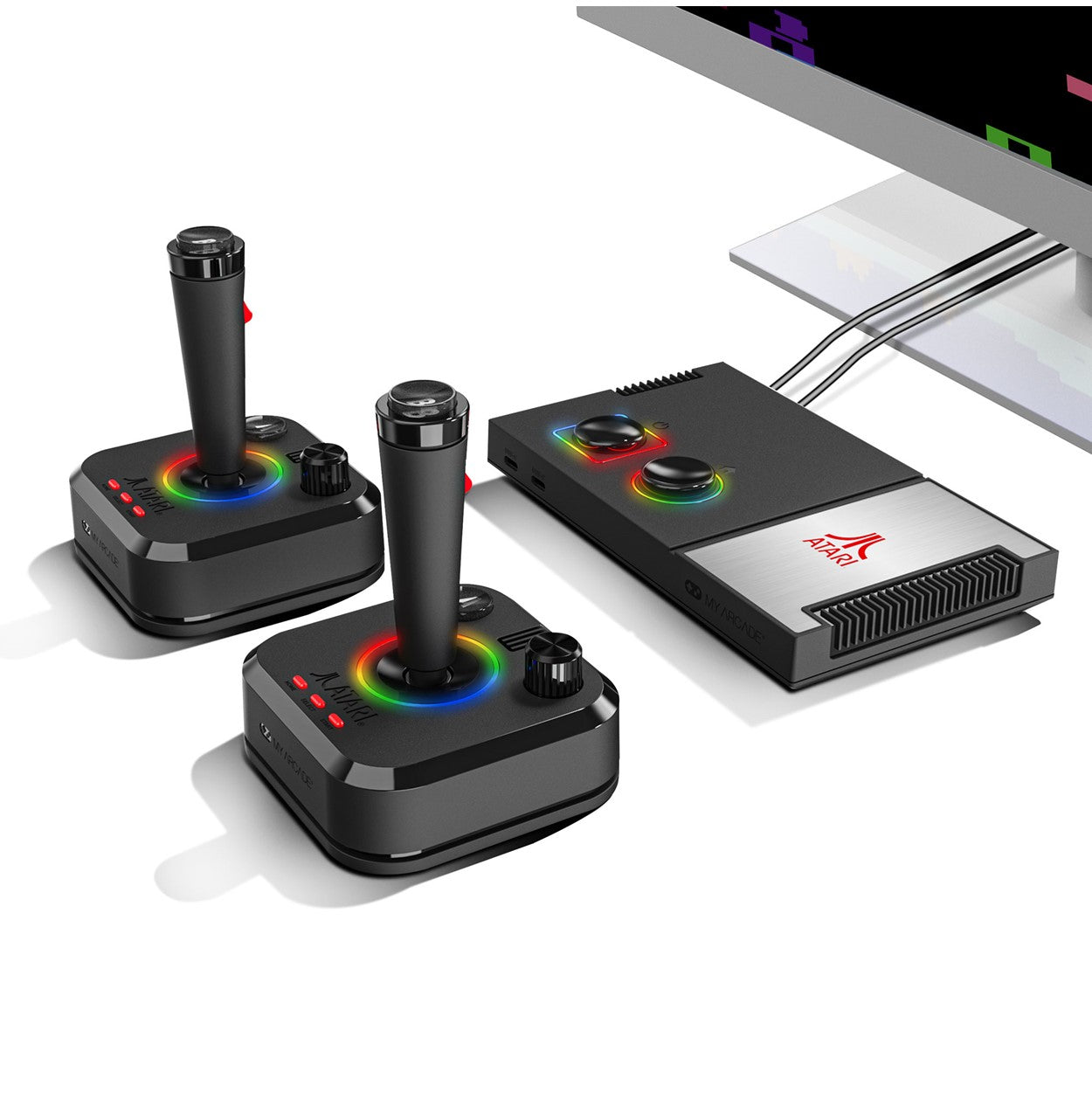 My Arcade Atari GameStation Pro: Retro Video Game Console with 200+ Classic Games & Wireless Joysticks - Perfect for Family Game Nights and Nostalgic Gaming Experience