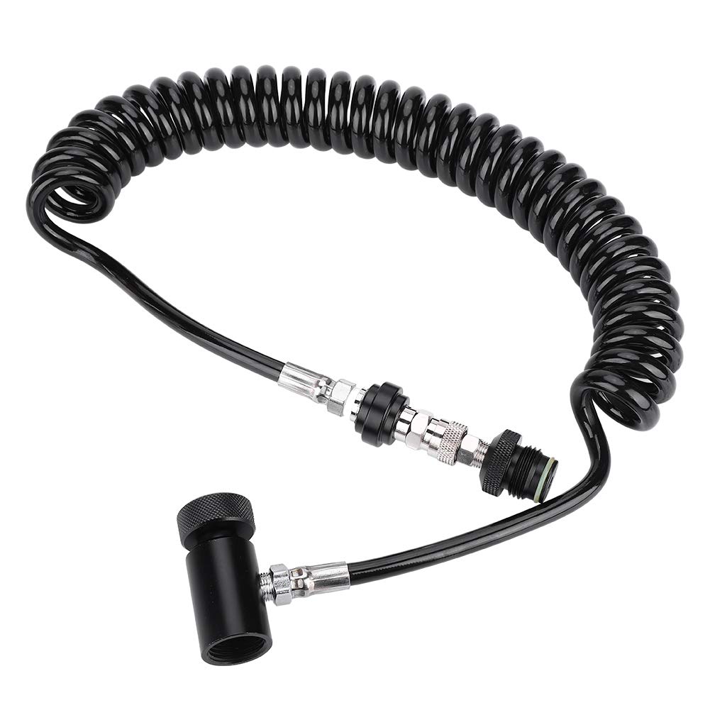Paintball Adapter Hose with Quick Disconnect - for HPA/CO2 Tanks - Perfect for Paintball Games & Airsoft Battles