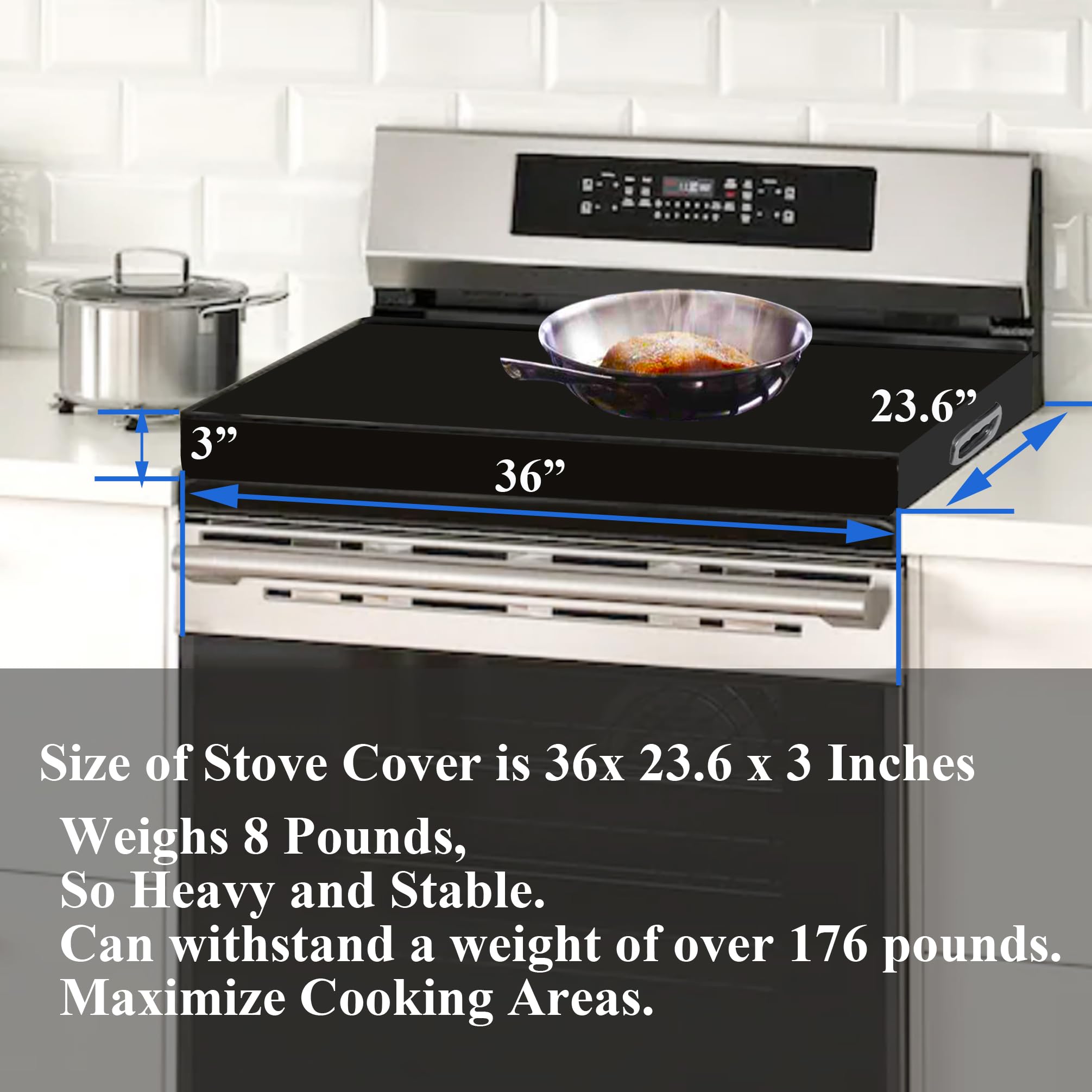 Stainless Steel Gas Stove Cover - 36