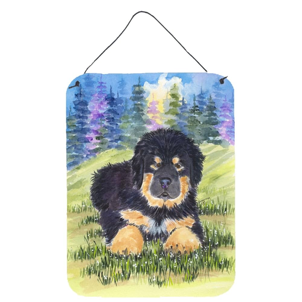 Tibetan Mastiff Wall Art - 12x16 Aluminum Metal Sign for Kitchen, Bar, Bathroom & Front Door Decor | Durable & Colorful Home Plaque | Perfect for Pet Lovers & Rustic Interior Design